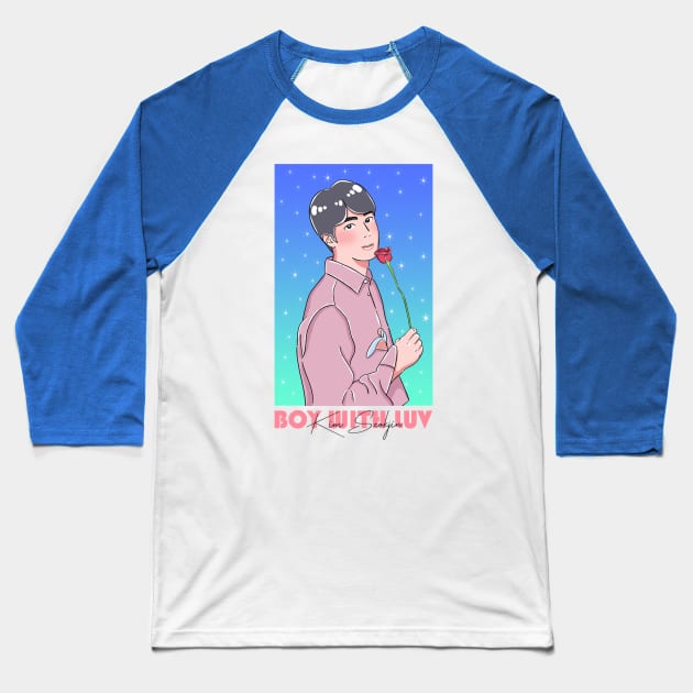 Boy With Luv -  Kim Seokjin Baseball T-Shirt by Koala_Shop